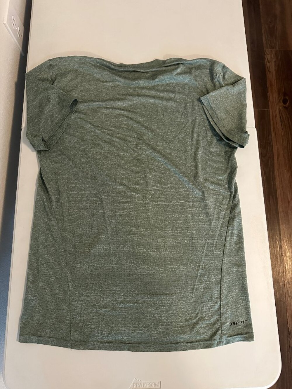 Nike Dri-FIT Running Shirt Men's Medium Green Heather Short Sleeve Performance T